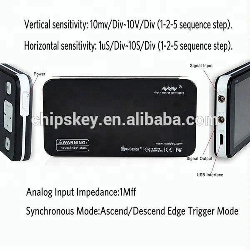 Portable Digital Storage Oscilloscope DSO201 DIY Kit0A2