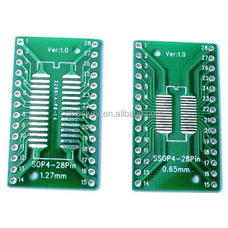 SOP28 SSOP28 TSSOP28 SMD turn-line the DIP 0.65/1.27mm converter adapter board