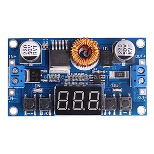 5A 75W DC-DC adjustable power step-down power supply module with voltage meter display far more than the LM2596