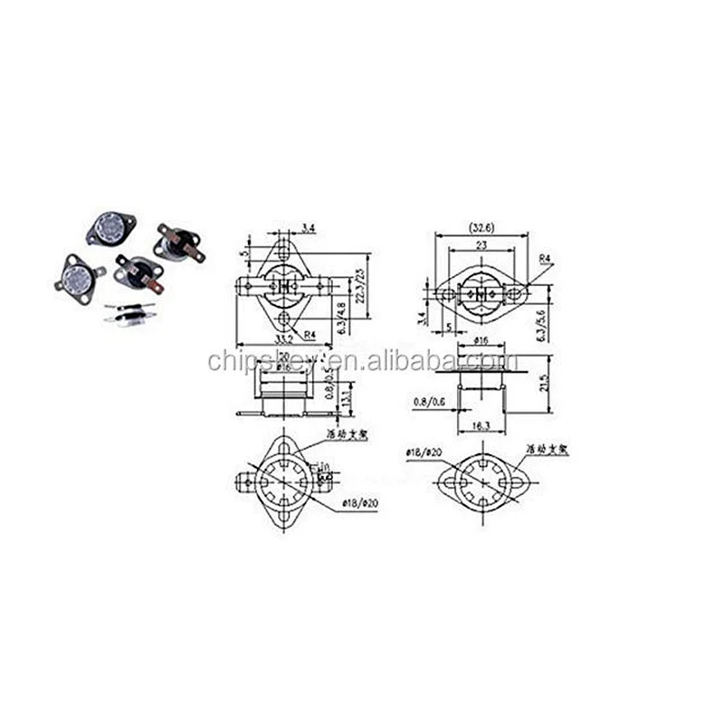 KSD301 250V 10A 80degree Thermal Control