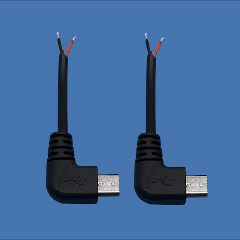 30CM Micro USB 90 degree 4 core Cable