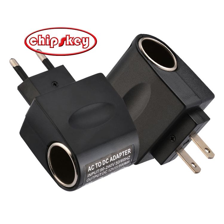 Car charger socket 220V to 12V 0.5A car power converter (AC / DC)   EU Plug