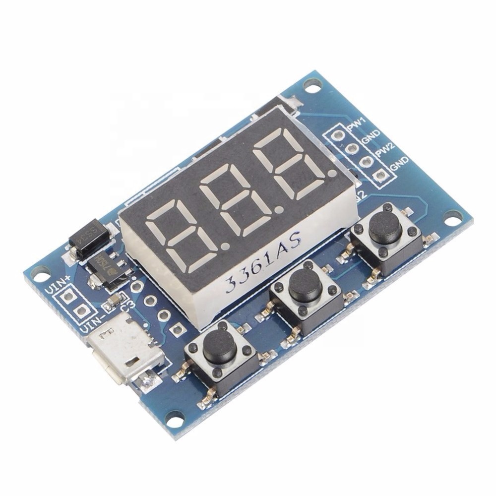 2 Channels PWM Signal Pulse Frequency Cuty Cycle Adjustable