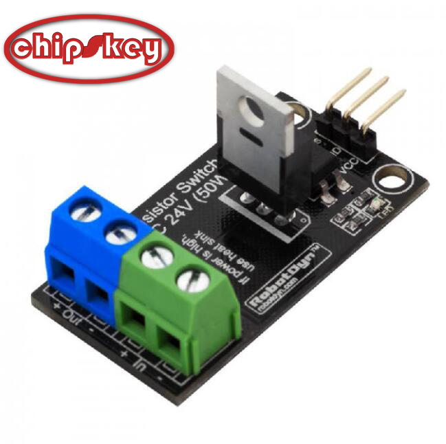 Transistor MOSFET DC Switch Module 5V Logic DC 24V 30A With Optocouplers