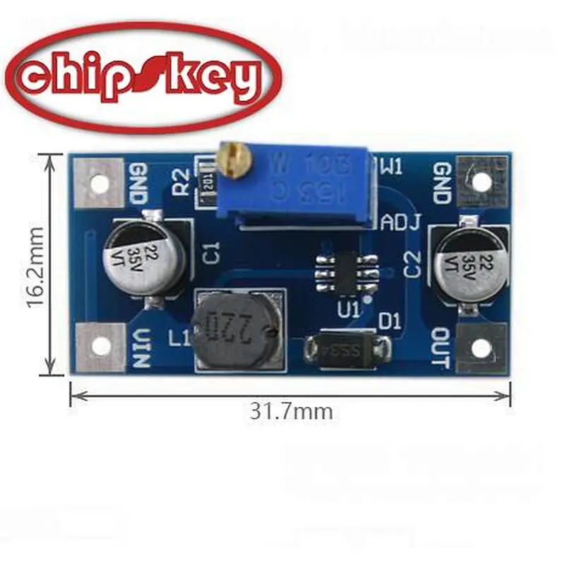Chipskey Micro Boost Module SX1308 Boost DC-DC Input 2-24 Output 3-28 Peak 2A XH-M415