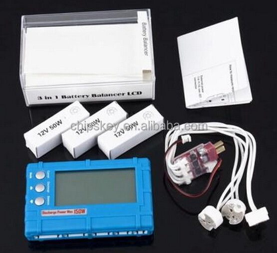3-in-1 150W Li-Po / Li-Fe Battery Balancer + Voltage Tester + Discharger - Blue (2.6