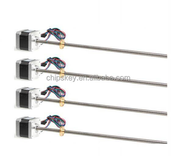 3D Printer Trapezoidal screw motor T8*8 T-type ladder stepper motor screw 300MM