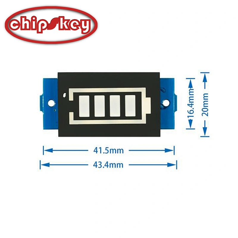 6S lithium 3.7V, full 4.2, blue display ,Electric vehicle, battery level display