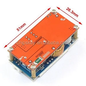 DC-DC Converter Buck Regulator 5V-30V to 0.8-29V Constant Current/Voltage Power Supply Module 5A, LED Ammeter Voltmeter Display