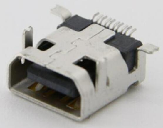 MINI USB 10P  2pins DIP ,Back side 2pins SMD