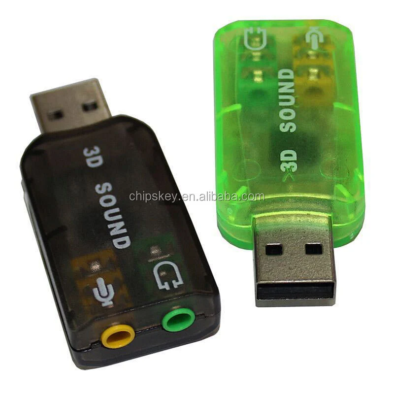 USB5.1 soundcard headphone