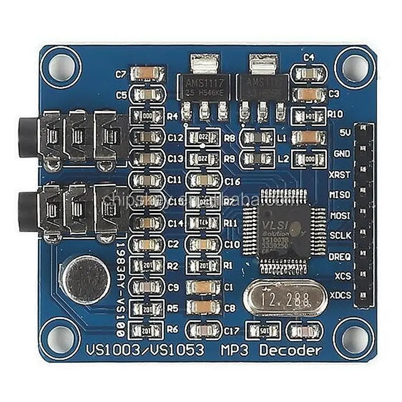 VS1003B Mp3 Decoding Module Development Board Stm32 Contains Microphone