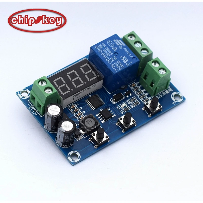 XH-M608 battery charge and discharge module integrated voltmeter undervoltage and overvoltage timing charge and disch