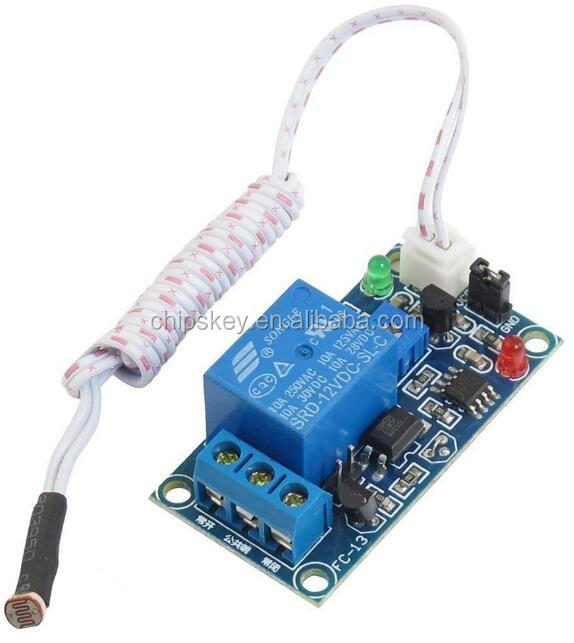 12V car light control,photoresistor plus relay module light detection sensor