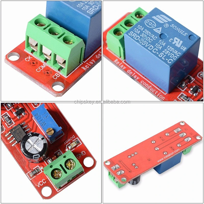12V Delay Timer Monostable Switch Relay Module NE555