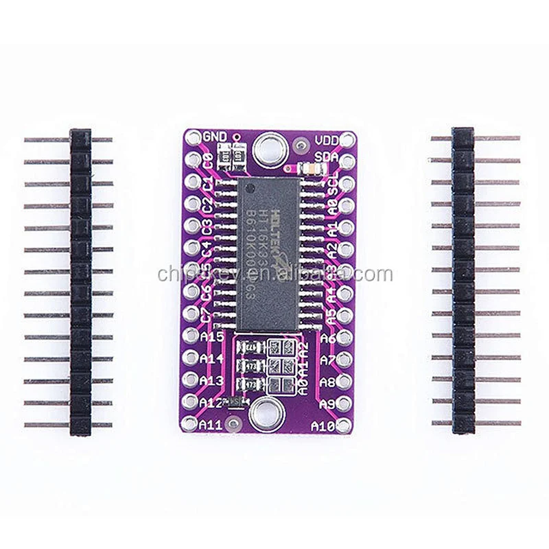 HT16K33 16X8 LED Dot Matrix Driver Module Breakout Board I2C