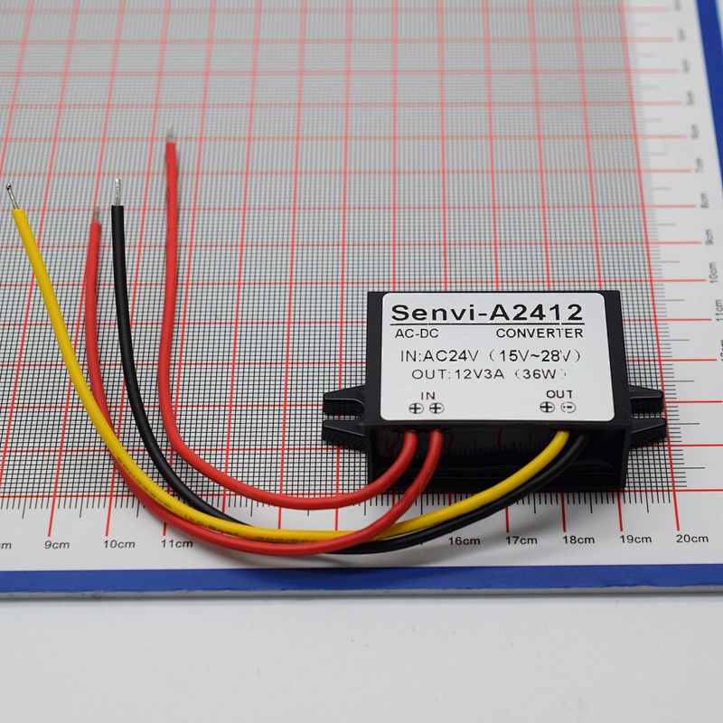 Waterproof DC Power Converter 24V Step Down to 12V 3A 36W Power Supply Module