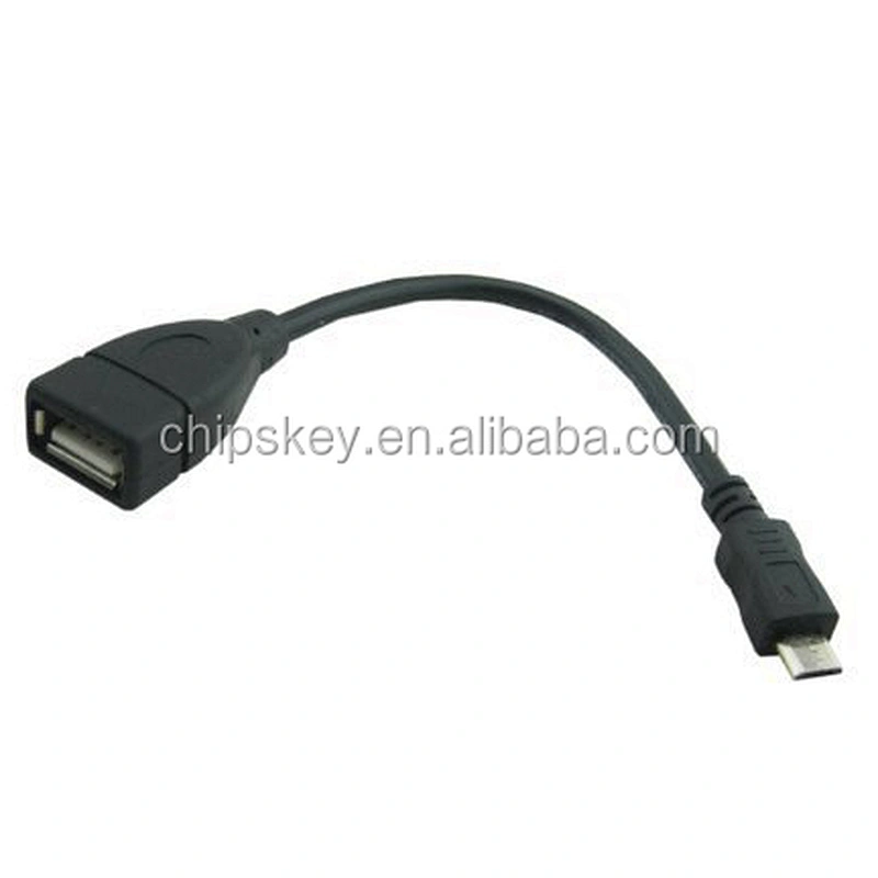 Micro 5pin to USB Female OTG Data Cable - Black
