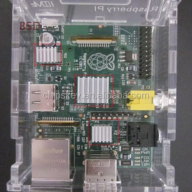 Raspberry PI pure aluminum heat sink kit