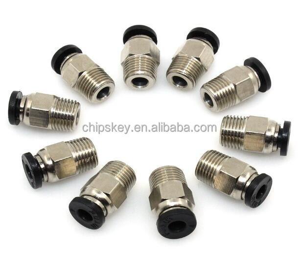 PC4-M10 Printer J-Head Remote Feeding Tube Fittings Push-In Pneumatic Connectors