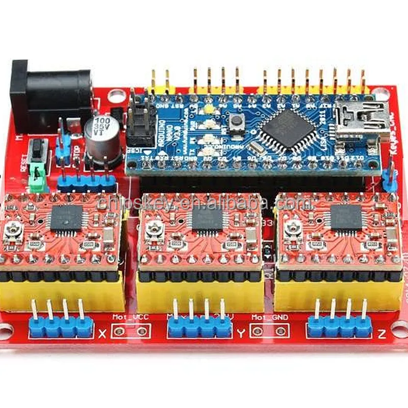 CNC Shield V4 Expansion Board With Nano A4988  3D Printer For Arduinos