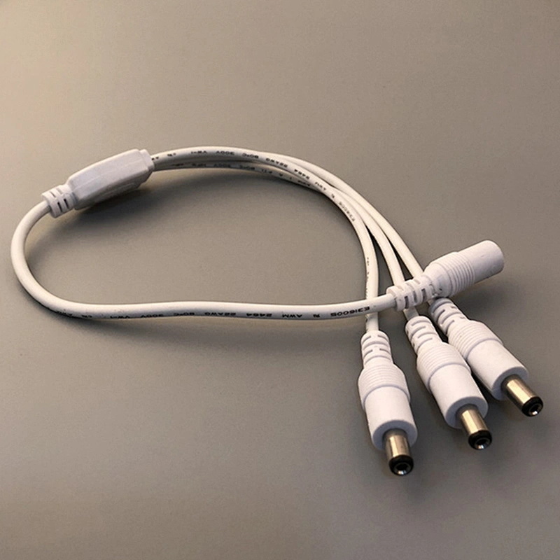 Chipskey White DC5.5*2.1MM one minute three power cord 12V one - three