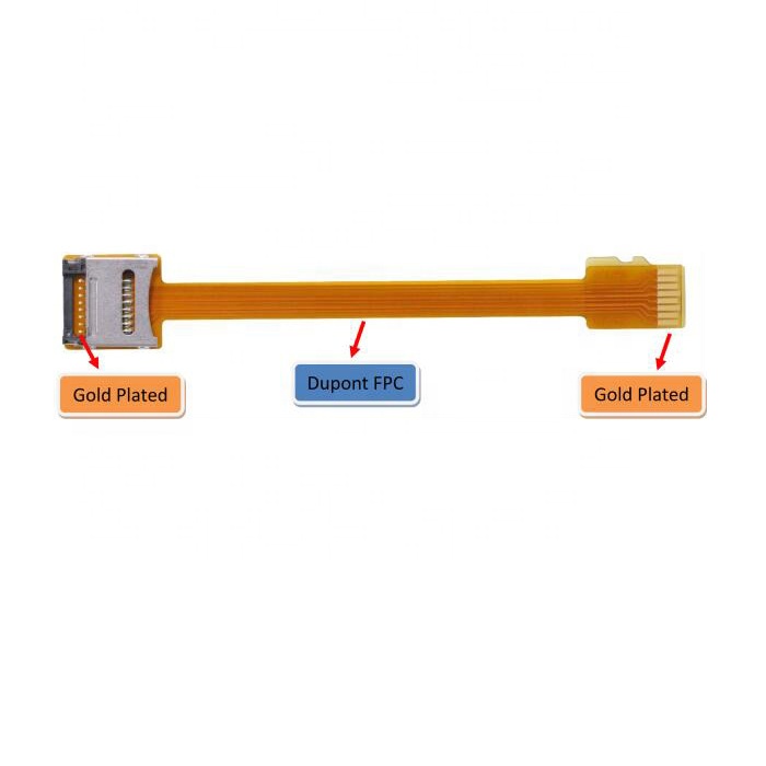 Micr SD TF Memory Card Kit Male to SD Female Extension Soft Flat FPC Cable