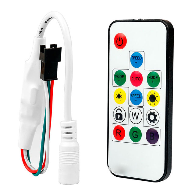 24 Key Dc 12V Ir Remote Controller Wireless For Rgb Smd Led Light Strip