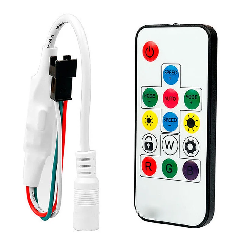 24 Key Dc 12V Ir Remote Controller Wireless For Rgb Smd Led Light Strip