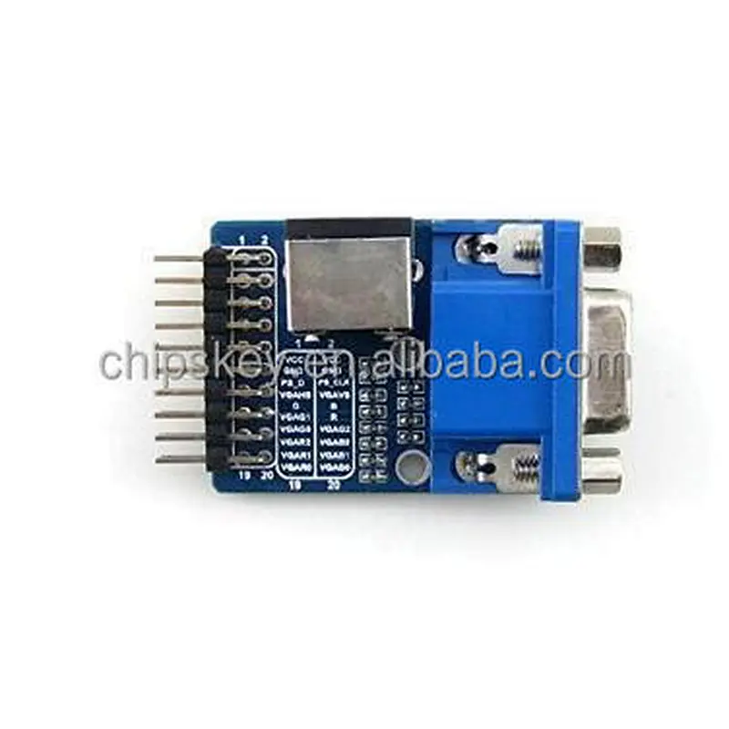 VGA PS2 Board Accessory Test Module with VGA + PS2 + Control Connector Interfaces for Testing VGA PS2 Interface