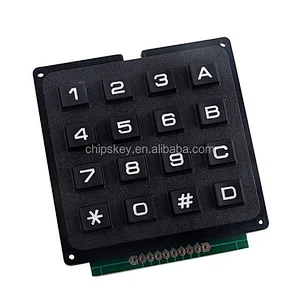 4x4 matrix keyboard, black color