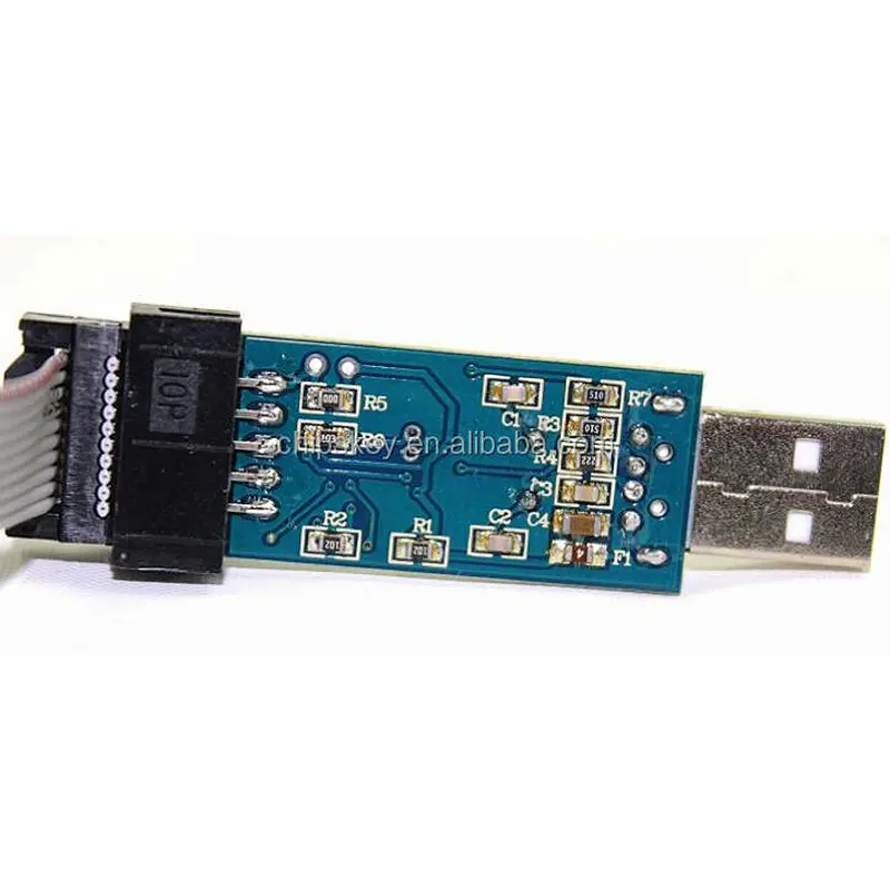 51 AVR MCU download cable USBASP burner usbisp download supports the Win7 USB download line