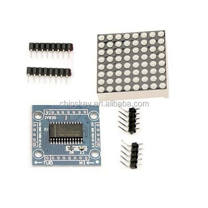 Microcontroller MAX7219 dot matrix module control Display DIY KIT