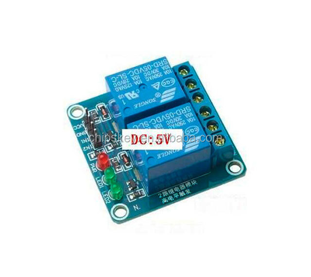 2 Channels 5V High Level Relay Shield With LED