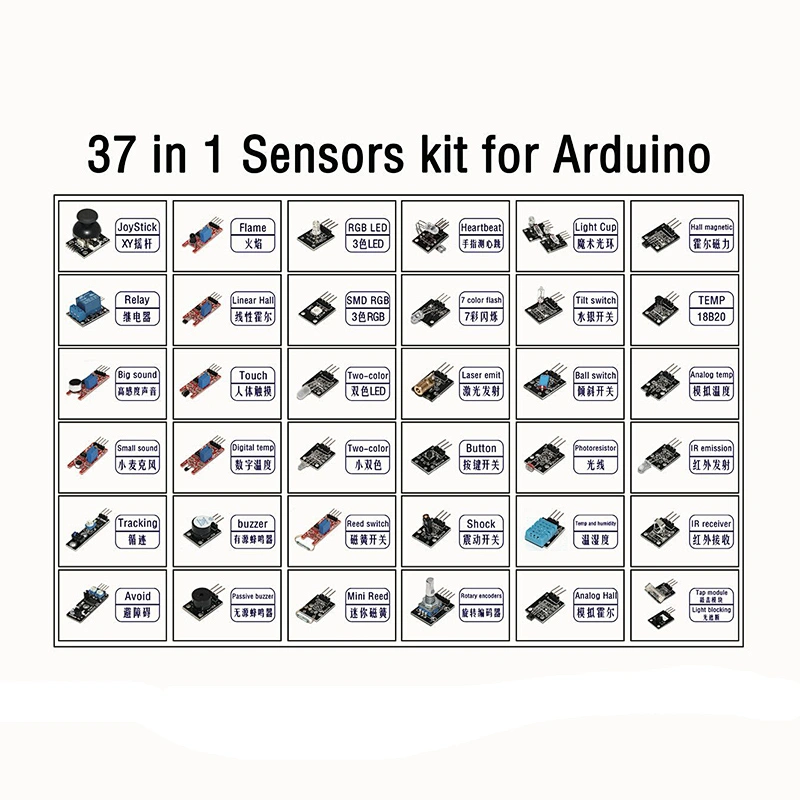 37 in 1 Sensor Module Shield Start Kit