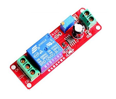 Delay Timer Switch Adjustable 0-10sec With NE555 Electrical Input 12V 10A