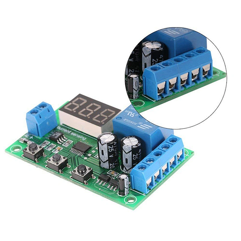0-10A DC Current Detection Sensor Module Delay Time Relay Control Switch 12V