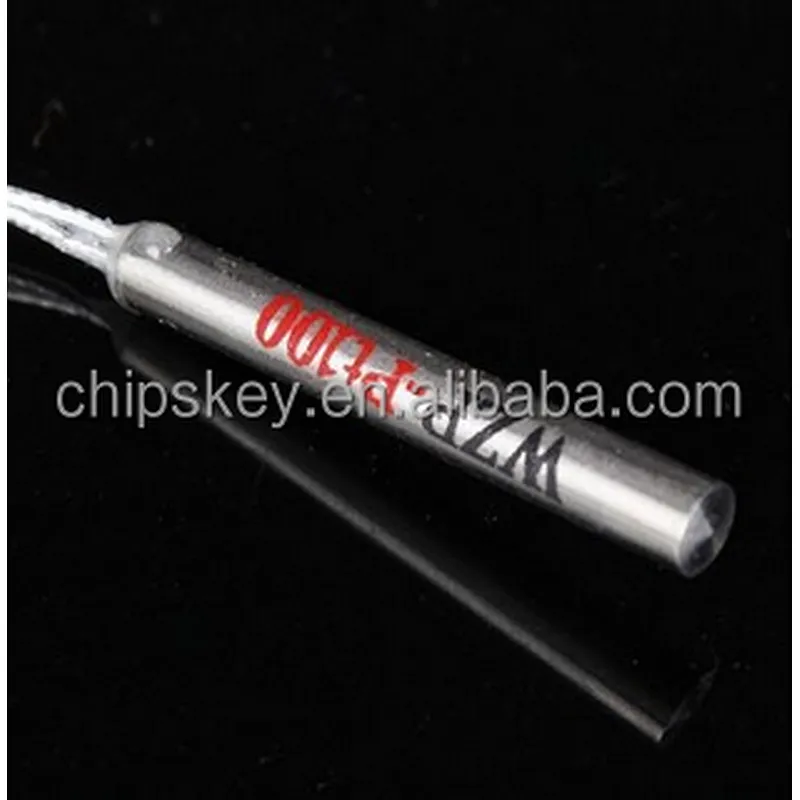 100CM stainless steel RTD PT100 platinum resistance core core WZP platinum resistance temperature probe 3 * 30mm
