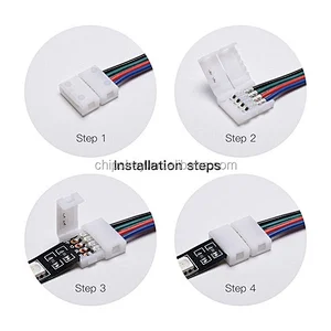 LED 5050 3528 RGB 4P 10CM Connector Cable
