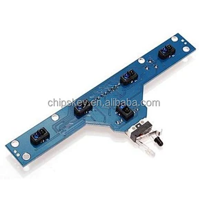 5 Channel Tracking Sensor Module Board Trace Module Infrared Detection TCRT5000