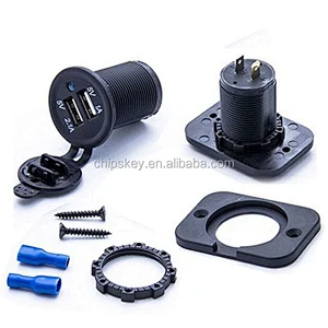 Dual USB Car Universal Charger Car Charger socket with LED lights