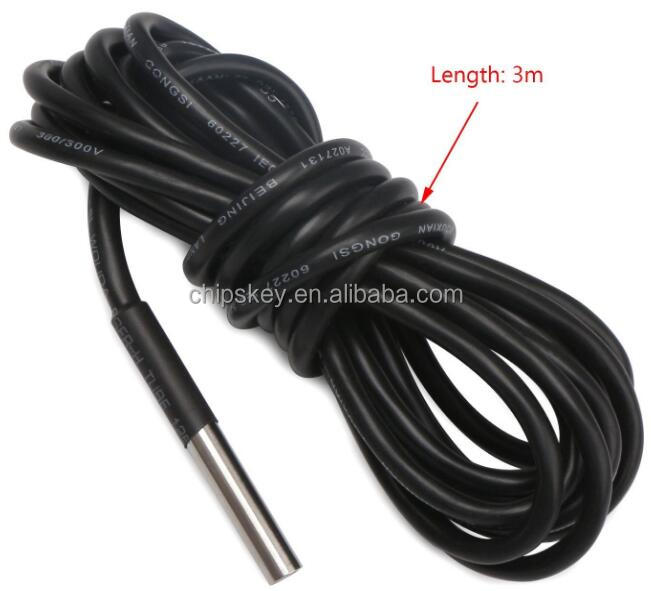 Stainless steel package a waterproof DS18B20 temperature probe temperature sensor 18B2