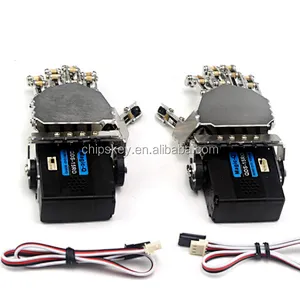 Mini bionic Left Robot hand-five fingers Metal manipulator  car accessories