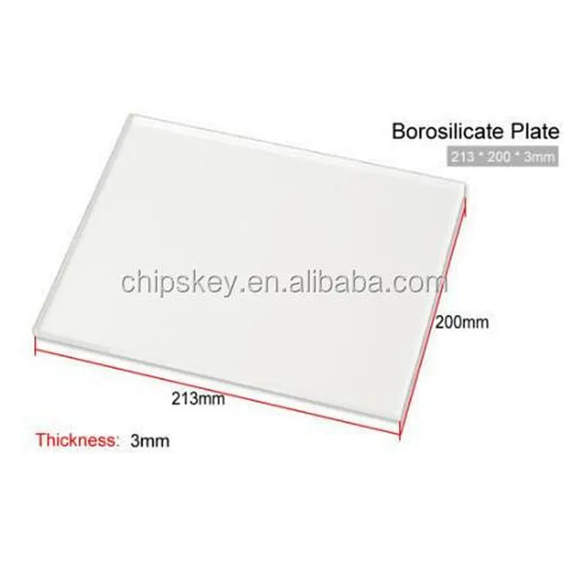 Borosilicate plate 213*200*3mm For 3D Printer