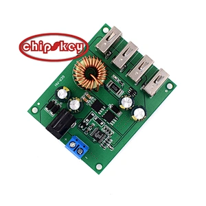 DC-DC step-down module / 5V5A high voltage car power supply / 4 usb output