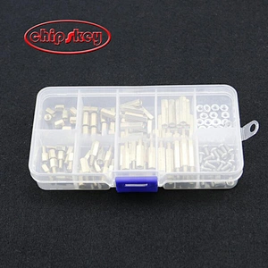 120Pcs M3 Male Female Hex Brass Spacer Standoffs PCB Board Screws Nut Assortment