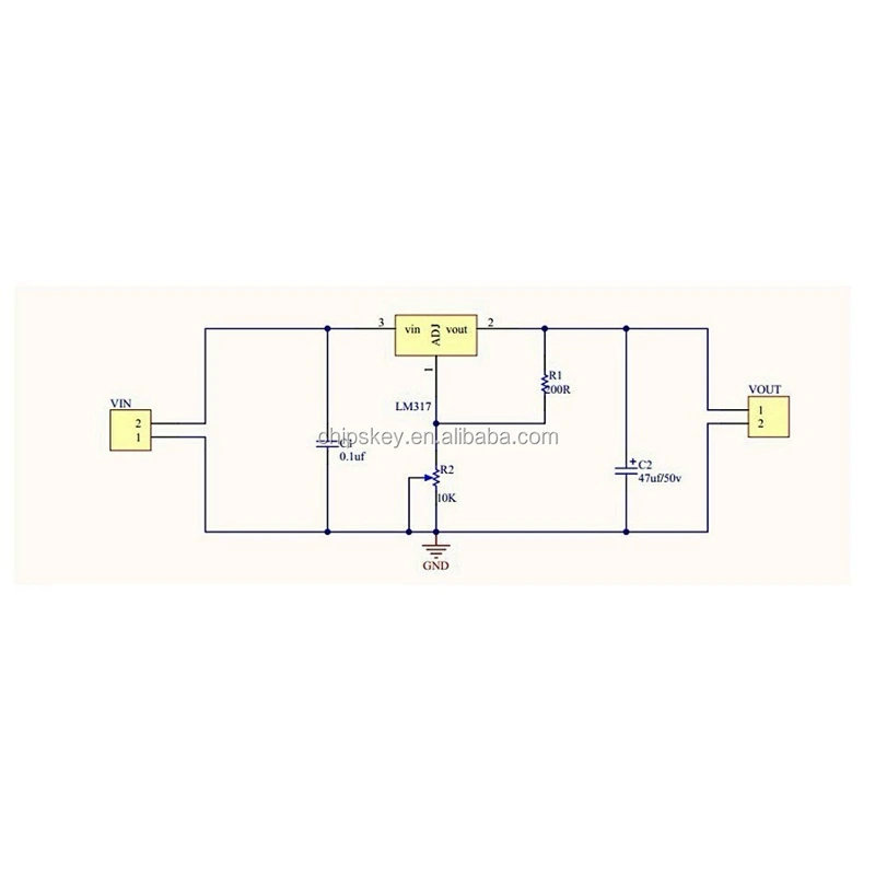 LM317 DC-DC Linear Converter Buck Step Down Low Ripple Power Supply Module