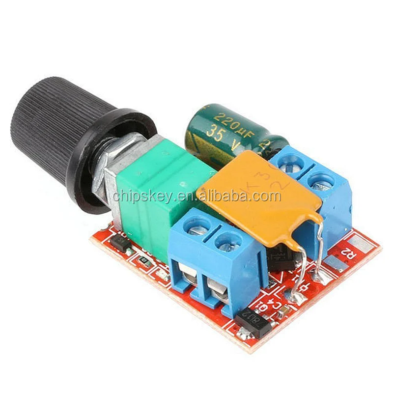 DC Motor Speed Control Driver Board 3V-35V 5A PWM Controller Stepless DC 3V 6V 12V 24V 35V Variable Voltage Regulator
