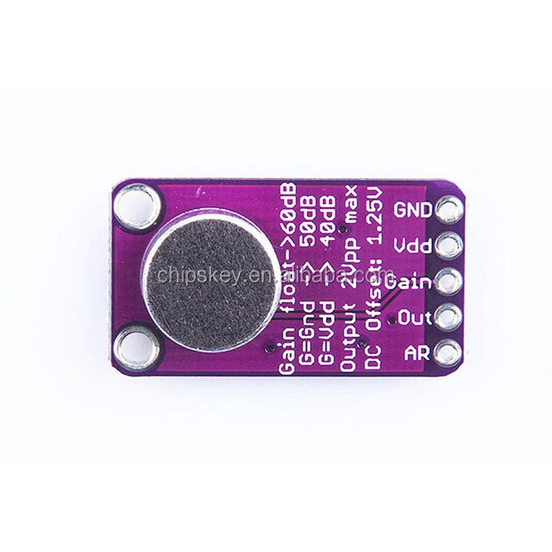 MAX9814 Electret MIC Microphone Amplifier Module Auto Gain Control