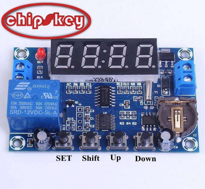 Chipskey XH-M196 12V Clock Timer Controller 24H Timing Three Groups Time Memory Control Module